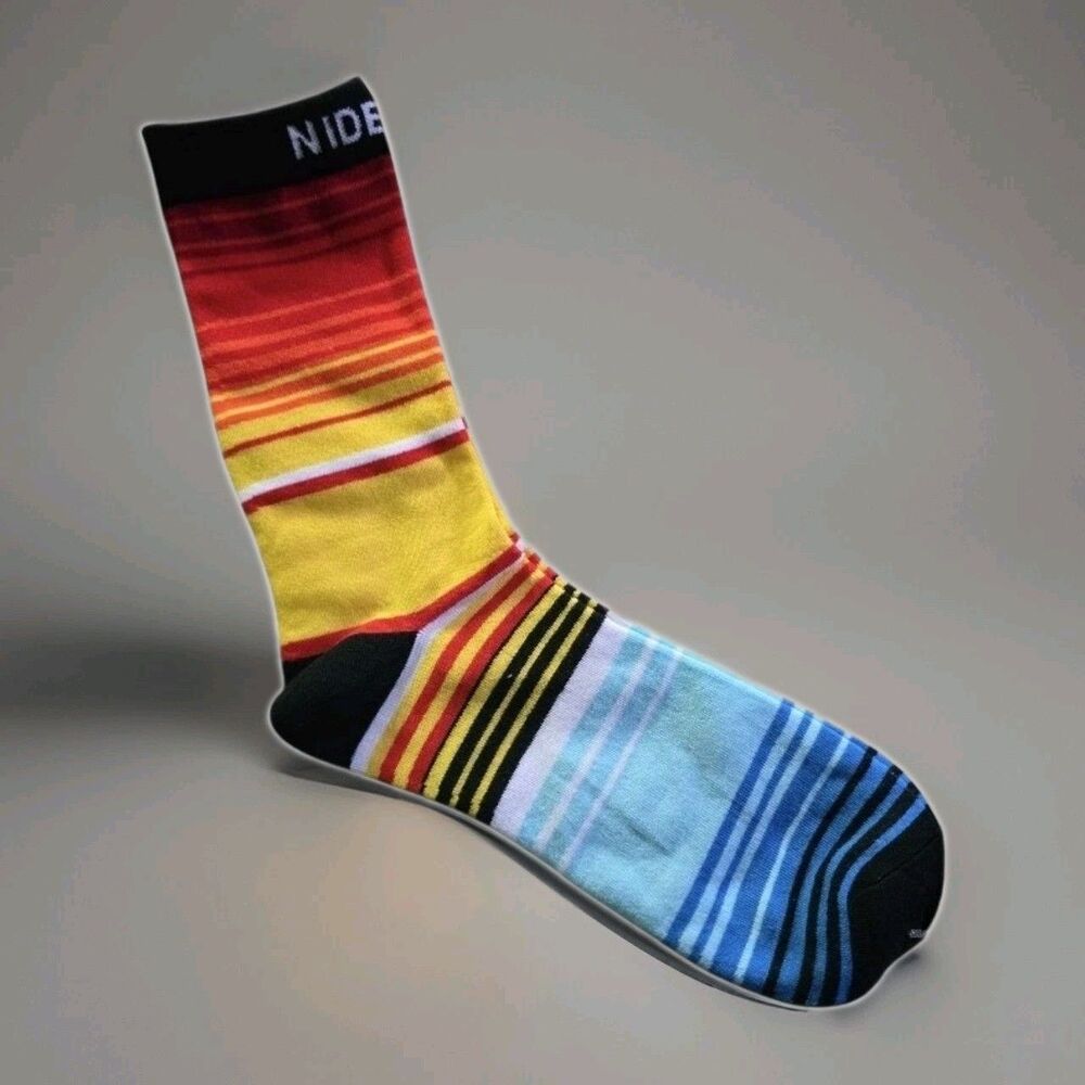 Nidecker Rainbow Socks Casual Classic Ski Snowboard Adult One Size Vibrant Retro